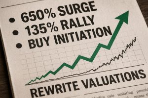 Trifecta: 650% Surge, 135% Rally and a Buy Initiation Rewrite Valuations
