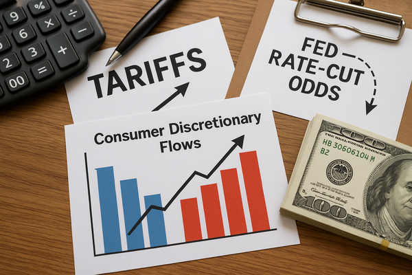 Tariffs and Fed Rate-Cut Odds Drive Consumer Discretionary Flows