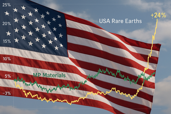 Could a 24% Spike in USA Rare Earth’s Rally Upend MP Materials’ 3% One-Year Edge?