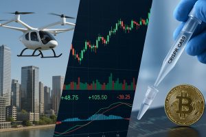 Deal Flow and Momentum Drive a Risk-On Stretch: Flying-Taxi Orders, Gene-Editing Payments and Crypto Contracts Power Recent Stock Moves