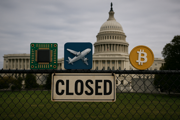 Government Shutdown Enters Critical Week — Markets Flock to AI Chips, Boeing, and Bitcoin