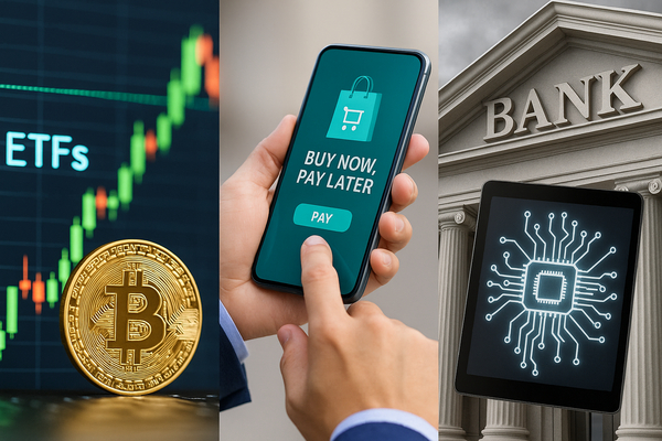 Capital Flows Tell a New Story: Crypto ETFs, BNPL Momentum and the Bank-Tech Reckoning