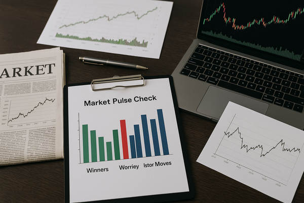 Market Pulse Check: Winners, Worries & Investor Moves