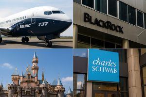 Boeing, BlackRock, Disney and Schwab: Delivery wins, asset flows, park pricing and Schwab’s earnings trigger
