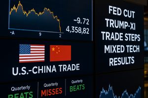 Markets Pause After Fed Cut, Trump-Xi Trade Steps and Mixed Tech Results