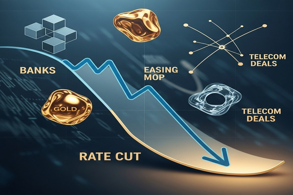 BoE’s Greene Sees More Rate Cuts as Inflation Easing Slows, Markets Watch Banks, Gold and Telecom Deals