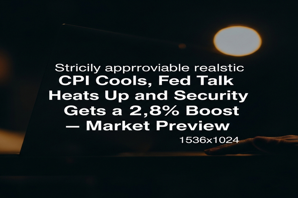 CPI Cools, Fed Talk Heats Up and Social Security Gets a 2.8% Boost — Market Preview