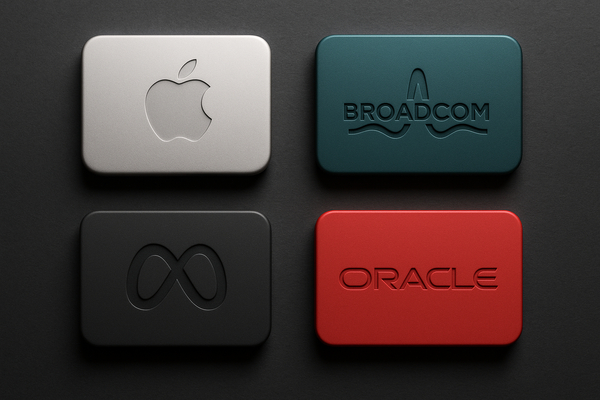 Four Tech Names to Watch: Apple, Broadcom, Meta and Oracle at Earnings and AI Inflection Points