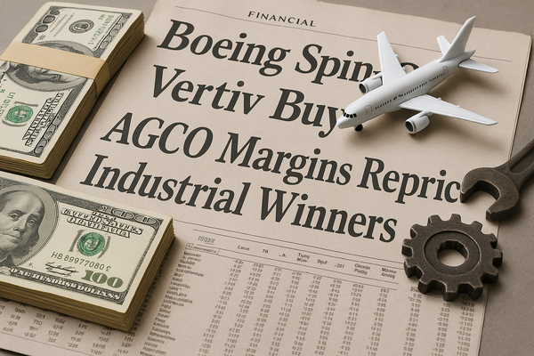 Boeing Spin-Off, Vertiv Buy and AGCO Margins Reprice Industrial Winners