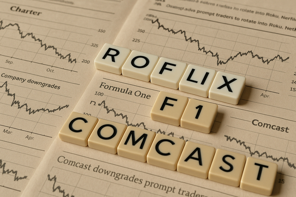 Charter Weakness and Comcast Downgrades Prompt Traders to Rotate Into Roku, Netflix and Formula One