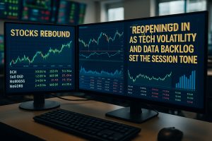 Reopening Priced In as Tech Volatility and Data Backlog Set the Session Tone
