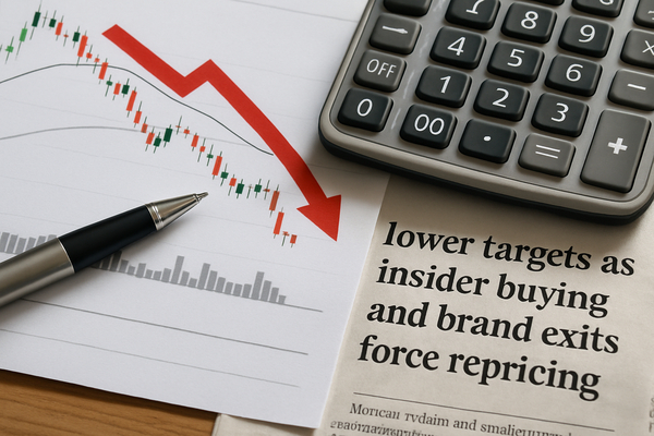 Analysts Slash Targets as Insider Buying and Brand Exits Force Repricing