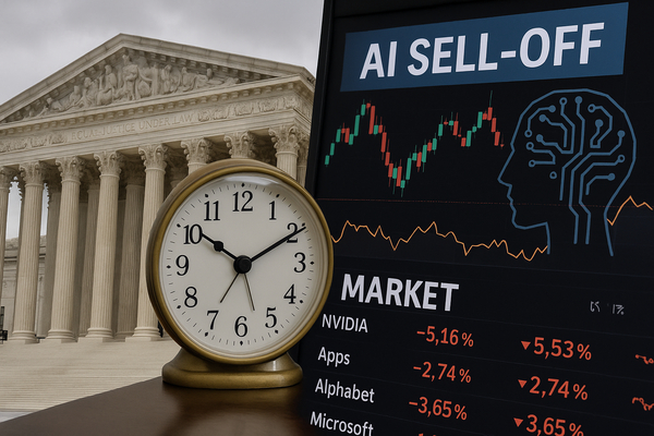 Supreme Court clock, AI sell-off and big-tech moves pressure markets today