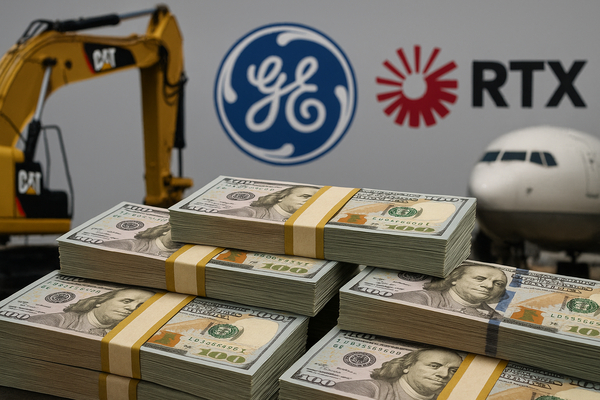 Caterpillar, GE and RTX Draw Capital as Defense Contracts and Aerospace Aftermarket Drive Momentum