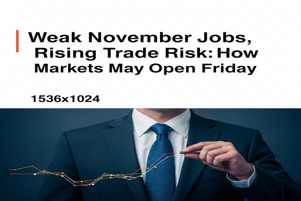 Weak November Jobs, Rising Trade Risk: How Markets May Open Friday