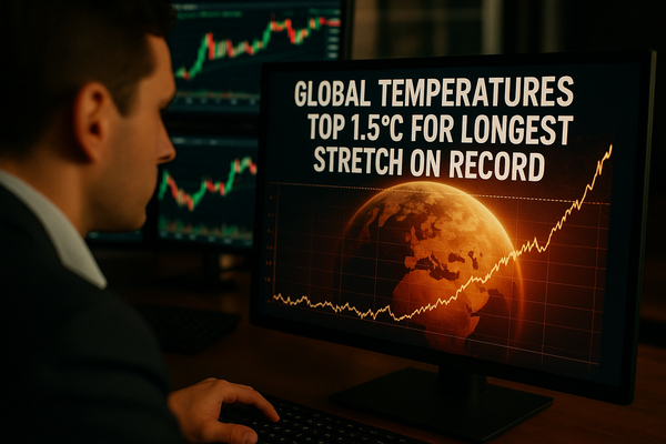 Global Temperatures Top 1.5°C for Longest Stretch on Record and What Traders Should Watch Next